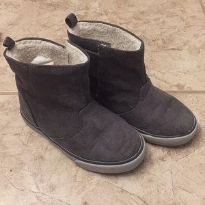 Gymboree Gray Boots with Faux Fur Inside